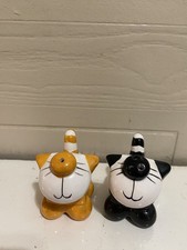 Pair of  Ceramic Black & White