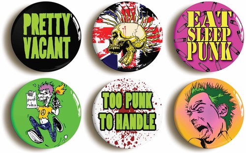 Punk rock badges - x,
