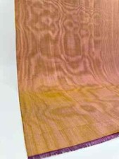 Moire Silk Mustard Purple