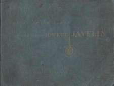 JOWETT JAVELIN 1.5 LITRE SALOON STD & DE-LUXE ORIG. 1951 FACTORY PARTS CATALOGUE