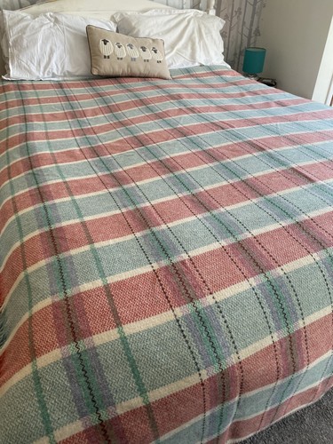 Vintage welsh carthen blanket - vintage,