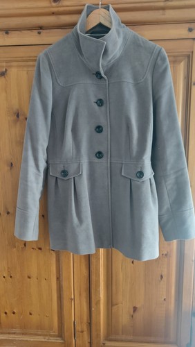 Next grey funnel neck coat - grey,