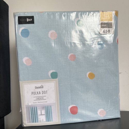 Dunelm multicoloured polka - polka, dot