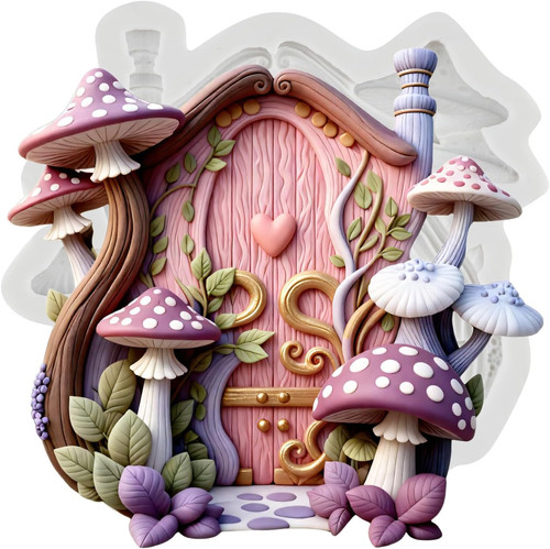 Fairy garden house polymer - garden,