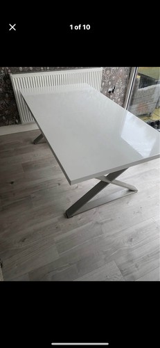 White high gloss extendable - white,