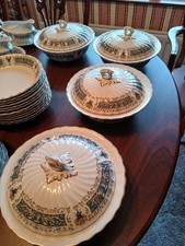 4x Myott Rialto Blue Serving