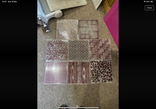 Textured embossing boards - textured,