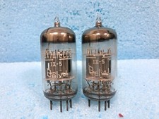 12AX7A ECC83 12AX7 Belvu/Mazda Silver Plate NOS Matched pair