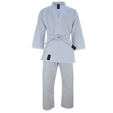 Playwell Karate Cotton Uniform White 8.5oz Adults Gi Students Suit Outfit