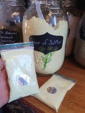 Sulphur Powder - Flowers of Sulphur -90g Highest Grade Available Large Bag 