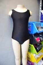 Black lycra plain front tank /