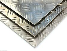 Aluminium CHEQUER PLATE 1.5 - 3.0 5 Bar Tread Plate Sheet Trade Price Guillotine