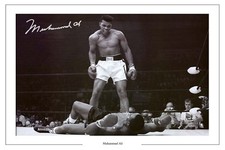 MUHAMMAD ALI BOXING SIGNED AUTOGRAPH PHOTO PRINT