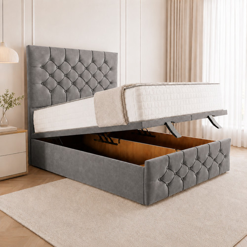 Ottoman gas lift storage - lift, bed