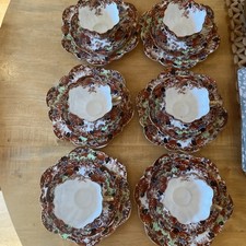 Antique Mayer And Sherratt Tea Set Imari Design ? 6 Cups , Saucers & Side Plates