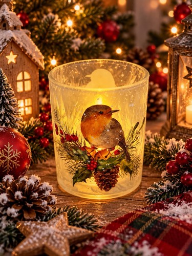 New christmas red breast - christmas, red-breast