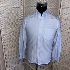Mikkel Rude Shirt Small Baby BlueLong Sleeves Mod Skinhead Northern Soul 