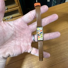 Orla Kiely Rectangle Brown Leather Watch B164