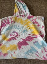George Asda Baby Toddler Girls Tie Dye Hooded Towel One Size 1 - 3 Years