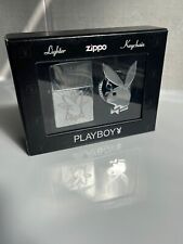 Zippo Windproof Lighter 'PLAYBOY' DOUBLE LUSTRE HPC & KEYRING