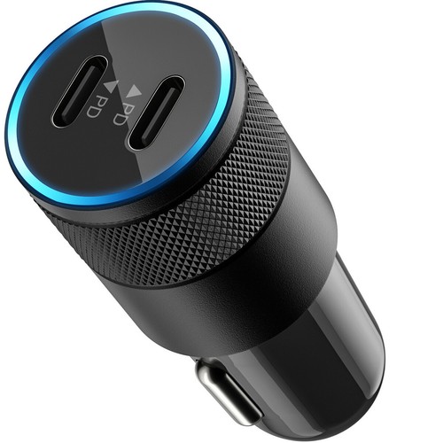 Car charger usb 40w dual - car, usb-c