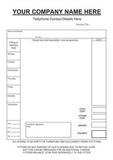 One Duplicate NCR A4 Carpet