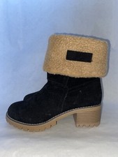 Ladies Black Suede Pull On