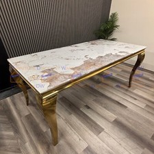 Louis Gold 180x90cm 4-Leg