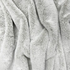 Super Soft Luxury Plush Faux Fur Fabric - Silver Fox Grey Craft Fabric Material