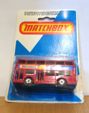 MATCHBOX SUPERFAST NO 17 LONDON BUS MATCHBOX DECALS MINT ON SEALED BLISTER CARD