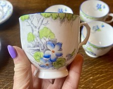 4 Handpainted ART DECO