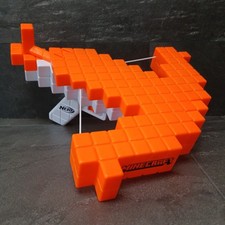 Official Nerf Minecraft Pillagers Crossbow Toy Gun Orange White Bow