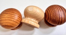 Set 3 Wooden Pine Knobs Handle