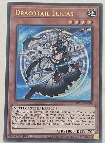 Yugioh jush en001 dracotail - yugioh,
