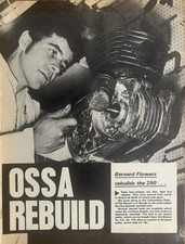 OSSA 250 2-STROKE - ORIGINAL 1970 ENGINE REBUILD ARTICLE 3 PAGES