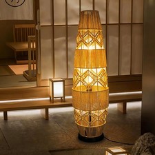 Hand-Woven Rattan  Floor Lamp