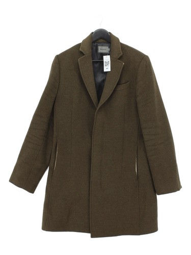 Reiss men coat green - men's, wool