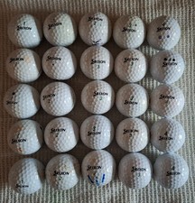 25 SRIXON SOFTFEEL PLAYING GOLF BALLS. QUALTY RANGING FROM GRADE A TO B