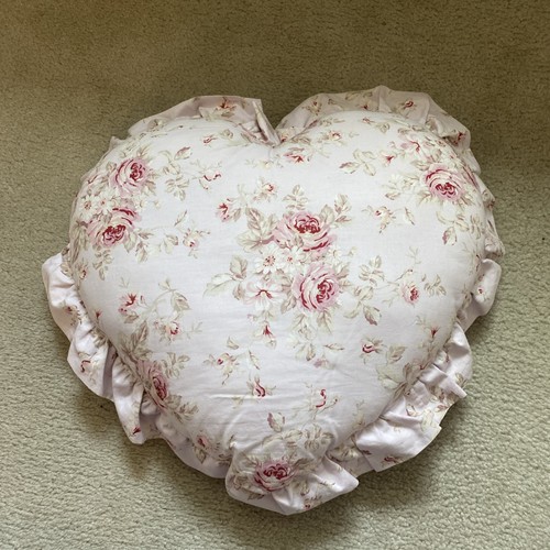 Shabby chic heart pillow - shabby,