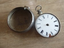 Silver fusee verge pair cased - verge,