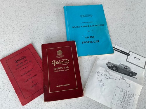 Daimler sp250 dart hand book - hand,