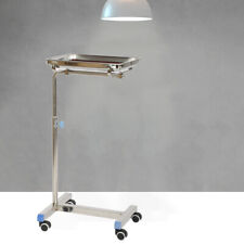 Stainless Steel Medical Trolley Adjustable Height Rolling Beauty Salon Trolley