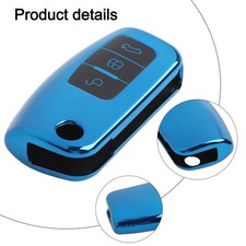 Blue TPU Remote Key Fob Cover
