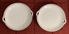 2 PT Tirschenreuth Bavaria Spotty Cake Plates App 24cm x 22.5cm
