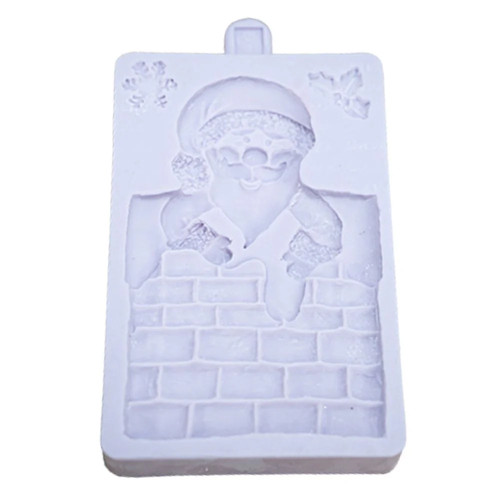 Santa chimney silicone mould - santa's,