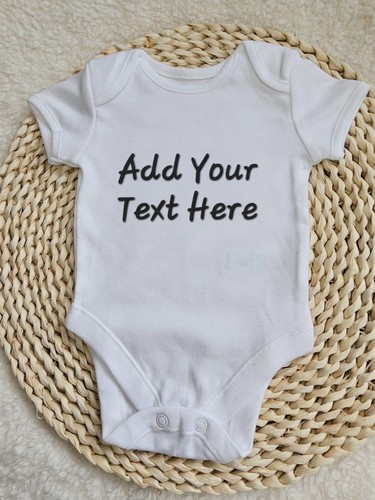 Personalised baby vest grow - baby,