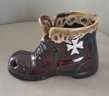 BRISTOW POTTERY MALTA CERAMIC POTTERY BOOT 