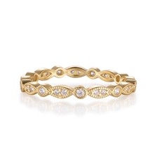 Ladies 9 Carat Gold On 925 Sterling Silver White Sapphire Full Eternity Ring