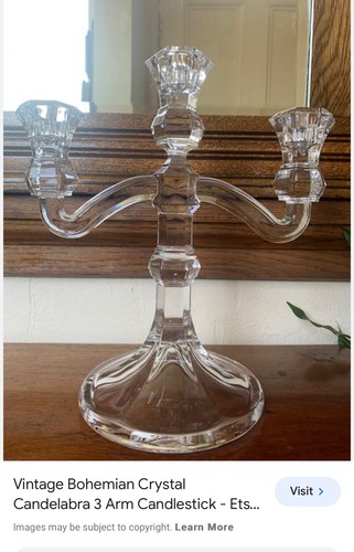 Vintage bohemia crystal glass - bohemia,