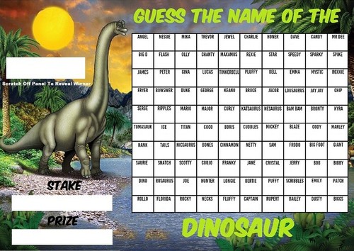 Guess the name dinosaur - of,